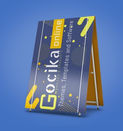 Advertising Sandwitch Board Mockup